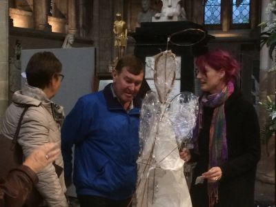 10000angels installation Lichfield cathedral 